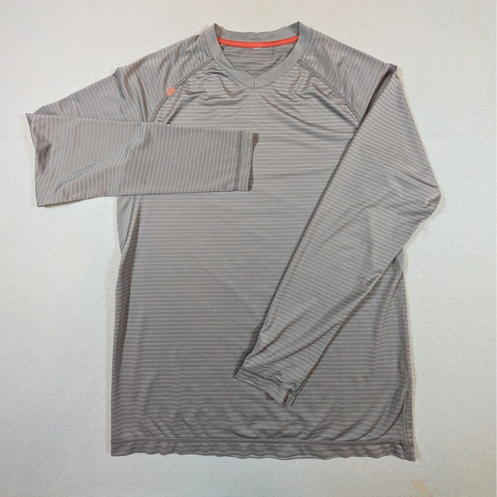 Rhone Sentinel Long-Sleeve Shirt Mens Size M Gray Performance Stretch Activewear